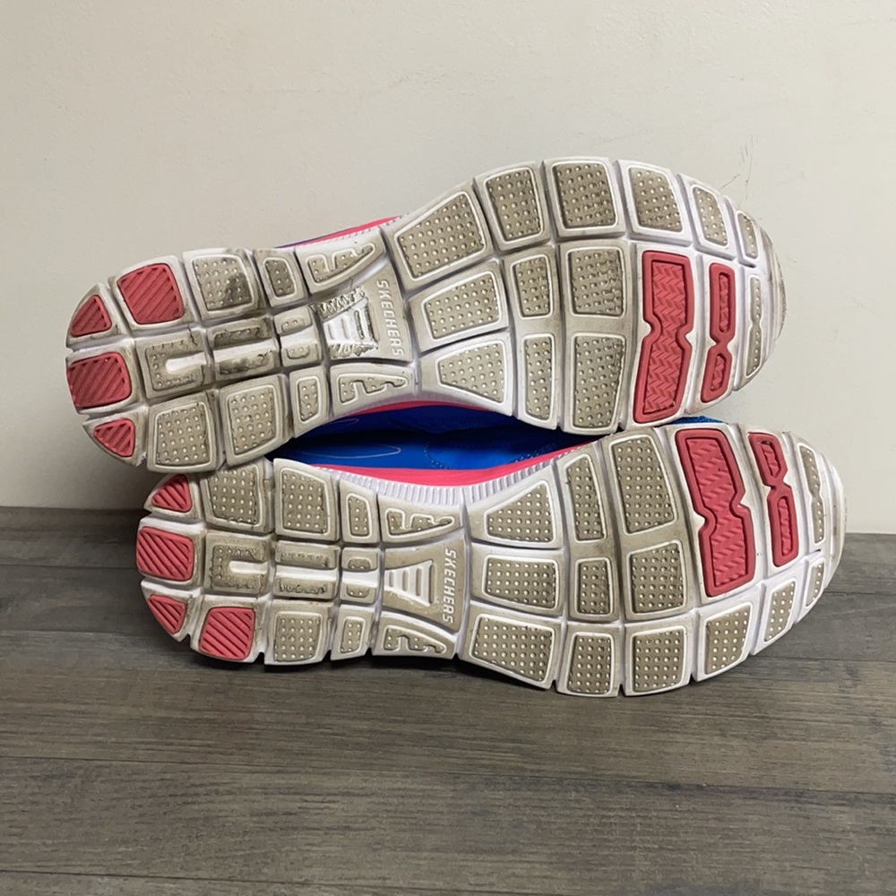 Sketchers women’s sneakers blue size 10 used good condition - Picture 8 of 13